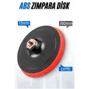Resim ModaCar 180 mm Cırtlı Zımpara Disk Pasta Cila Sünger Tabanı 