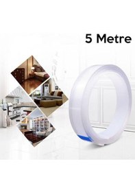 Resim Polham Ultra Güçlü Çift Taraflı Nano Bant 5 Metre. Tablo. Askılık 