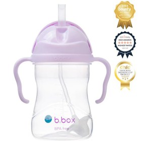 Resim Bbox Tıklama Kilitli Uçlu Damlatmaz Pipetli Alıştırma Bardağıı 240ml +6 Ay Lila 