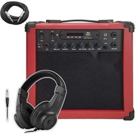 Resim MarkEntegra Şarjlı Elektro Gitar Amfisi - 25W, Bt, Usb, Distortion 