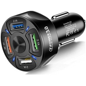 Resim Zuidid Araç Hızlı Şarj 4 Usb 7 A Çoklu Hızlı Şarj Adaptörü 