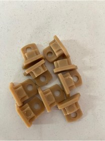 Resim taylan Oto Uyumlu Perde Ray Tapası Stoper Ray Kapak 24'lü Paket Bej 