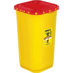 Resim 60 Lt Köşeli Tıbbi Atık Kovası, Güvenli ve Pratik Kullanım Için Tasarlandı 