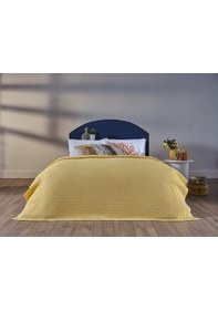 Resim Doqu Home Clara Çift Kişilik Waffle Pike - Sarı 