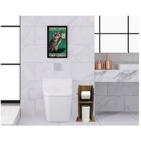 Resim Bk Home Doğal Masif Ahşap Tuvalet Kağıtlığı Ve Dekoratif Ahşap Si (551052467) 