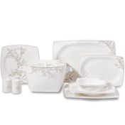 Resim Korkmaz Bone Selection 60 Parça Kare Yemek Takımı A8428 