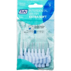 Resim Tepe Diş Arası Fırçası 0.6 mm Ekstra Soft Mavi 8'li 