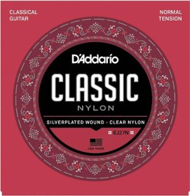Resim D'addario Ej27N Klasik Gitar Teli - Normal Tension Takım Tel 