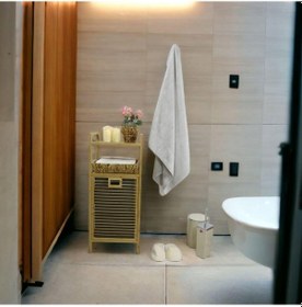 Resim T.concept Battal Boy Banyo Havlusu Bambu Pamuk Gri 100 150 