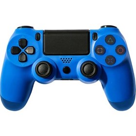 Resim Aubyhe Ps4 İçin Kablosuz Bluetooth Oyun Kolu - 6 Eksenli Jiroskop, 3.5mm Ses Jack Ve Işıklı Şeritli, Mavi - Ergonomik Tasarım 