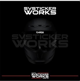 Resim Chaos Vizör Sticker Kask Vizör Sticker Tüm Kasklar Uyumlu 1 Adet Beyaz 