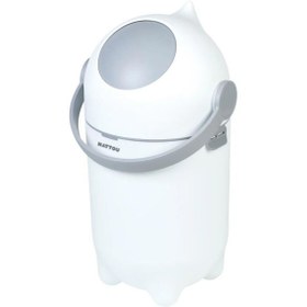 Resim Nattou Dropy Bebek Bezi Çöp Kovası Beyaz Beyaz 