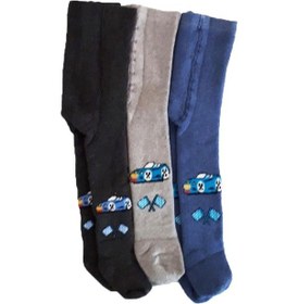 Resim Ekinoks Socks Ekinoks 3Lü Erkek Bebek/Çocuk Havlu Külotlu Çorap Pamuklu Çorap 