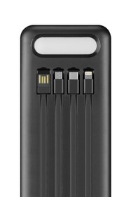 Resim POWERWAY 60.000 Mah Kablolu Dijital Göstergeli Gerçek 60.000 Mah Garantili Işıklı Kamp Tx60 Siyah Powerbank 