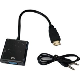 Resim VGA To HDMI Ses Çıkışlı VGA To HDMI VGA Dan HDMI VGA HDMI Çevirici 