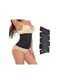 Resim Sh Mağazacılık 3M Waist Trainer Şekillendirici Sarma Bel Korsesi Siyah 