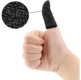 Resim Brijo Siyah Fiber Pubg Oyun Parmak Eldiveni (2 Adet Parmaklık) 