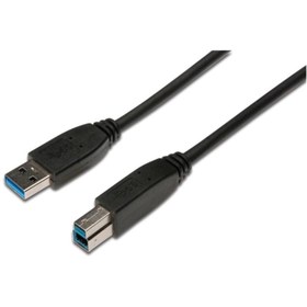 Resim Digitus AK-300115-018-S 1.8 Mt USB 3.0 to USB Tip B Erkek-Erkek AWG28 2xzırhlı USB 3.0 Kablo 