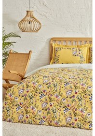 Resim Karaca Home Lansy Sarı %100 Pamuk Tek Kişilik Nevresim Takımı 200.22.05.0045 