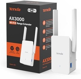 Resim Tenda AX3000 Wi-Fi 6 Tekrarlayıcı, WiFi Sinyal Güçlendirici, 2.4GHz/5GHz Çift Bant, Yönlendiricilerle Uyumlu Wi-Fi Genişletici, Ap Modu, WPS Düğmesi, Akıllı LED Sinyali (A33), Beyaz 