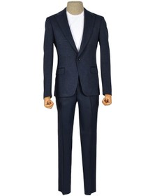 Resim Cengiz İnler Kırçıl Desen Tek Düğme Slim Erkek Ceket 001 
