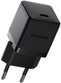 Resim Baseus 20W Hızlı Şarj Cihazı, Palm 1C USB-C Duvar Adaptörü, BCT Soğutma Teknolojisi ve Akıllı Çip Koruması, Kompakt Şarj Başlığı, Samsung ve iPhone Uyumlu, Siyah 