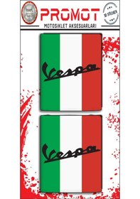 Resim Vespa 3d Damla Logo 2 Li Sticker 13 