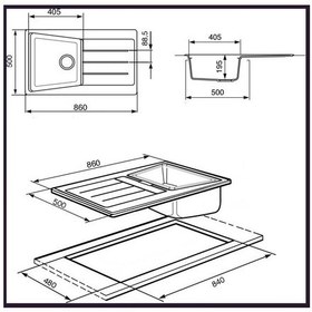 Resim Smeg - Avena Tek Gözlü Granit Eviye - Ls861av- Granit 