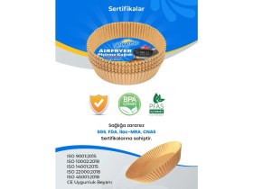 Resim Dora Shopping Papro Airfryer Pişirme Kağıdı,fritöz Yağlı Kağıdı ' X4 Adet Avantajlı - Toplam 100 Adet 