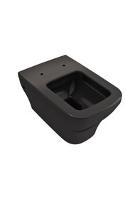 Resim Firenze Rimless Asma Klozet Ve Kapağı Mat Siyah 1304-004-0128 Mat Siyah 