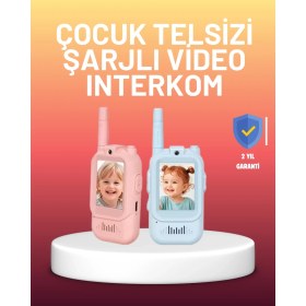 Resim Ekranlı Walkie Talkie Oyuncağı Ses ve Görüntü Destekli 
