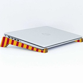 Resim Gift Taşınabilir Ahşap Sarı Kırmızı Notebook Laptop Standı 