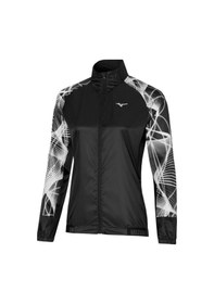 Resim Mizuno Mızuno Aero Jacket Kadın Yağmurluk Siyah 