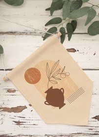 Resim Balkon Duvar Dekoru, Pinterest Oda Dekoru, Boho Kanvas Flama Askılı Duvar Örtüsü Ve Süsü NO:504 - Renkli - 24 / 70 x 100 