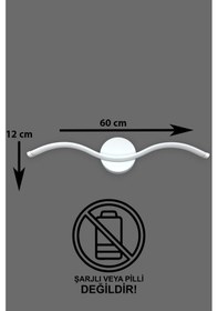Resim Wave Aplik Beyaz Renk Modern Tasarım - Hol - Banyo - Mutfak-salon - Yatak Odası Gün Işığı Led Aplik Beyaz 