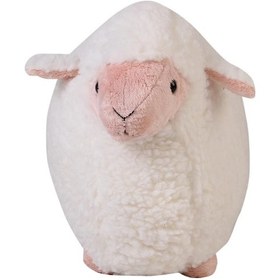 Resim Kuzu Beyaz&Pembe Peluş 45 Cm 