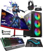 Resim Zeiron Game V2 I5-3470 16gb 512gb Ssd 6gb Gtx1660 Super 23.8" 144hz Oyuncu Masaüstü Bilgisayar 