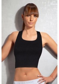 Resim Doreanse Kadın Kaplı Dolgulu Crop-Atlet 9403 