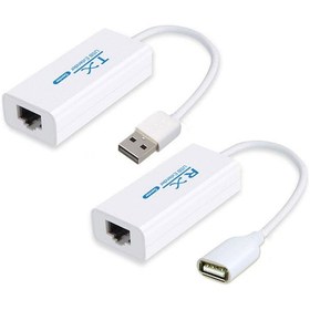 Resim Usb 2.0 To Rj45 200M Cat5/Cat6 Extender Kablo 