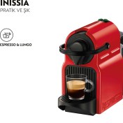 Resim Nespresso İnissia C40 Red Kahve Makinesi,Kırmızı 