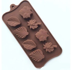 Resim Tahtakale Toptancı Silikon Kalıp Farklı Yaprak Kalıbı 8 Li 