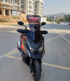 Resim Motocam Kymco Dtx 250 Ön Cam 2021-2026 Model 67cm Siyah Renkli 4mm Orta Boylu 
