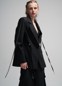 Resim No:06 Blazer Ceket - Siyah / 38 