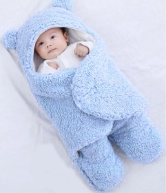 Resim Mai Perla 0 - 12 Ay Kulaklı Welsoft Dış Kundak Bebek Battaniye 