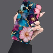 Resim 1 adet Yeni Yaratıcı Moda Cam Çiçek Tasarımlı Cep Telefonu Kılıfı, iPhone 16 15 14 13 12 11 X Pro Max Plus Mini için Uygun, Tam Lens Koruma TPU Yumuşak Cep Telefonu Kılıfı 