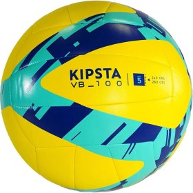 Resim ALASTOR Kipsta Voleybol Topu Pompa Hediyeli - 5 Numara - Sarı / Mavi Profesyonel 