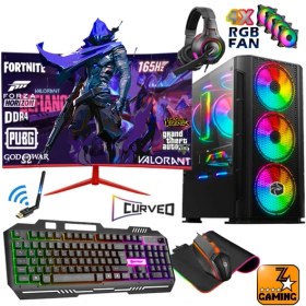 Resim Zeiron Icaris X5 Ryzen 5 3600 16GB 512GB Nvme M.2 SSD RTX3060 12GB 23.8" 165Hz Oyuncu Masaüstü Bilgisayar 