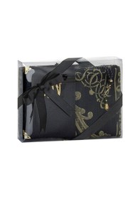 Resim Çeyizlik Seccade Seti Lüks İbadet Seti - Siyah Renk 