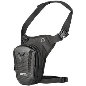 Resim Chuangyinshop Siyah Motosiklet Bel Çantası Eva Sert Motosiklet Bisiklet Binicilik Outdoor Bel Çantası Siyah 