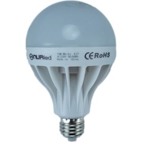 Resim Nurled 15W 170-250V 675Lm 6500K E27 G95 Led Normal Ampul 